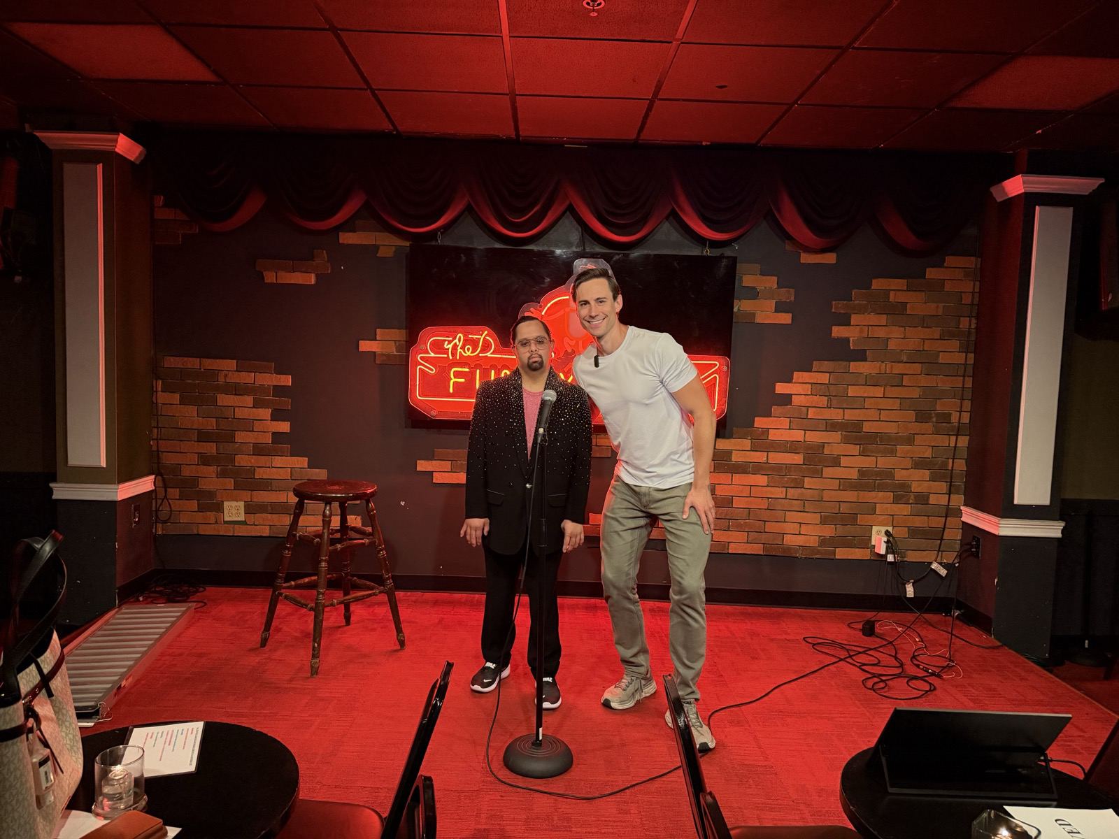 Corey and Parth at The Funny Bone, St. Louis, MO